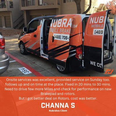 nubrakes mobile brake repair reviews